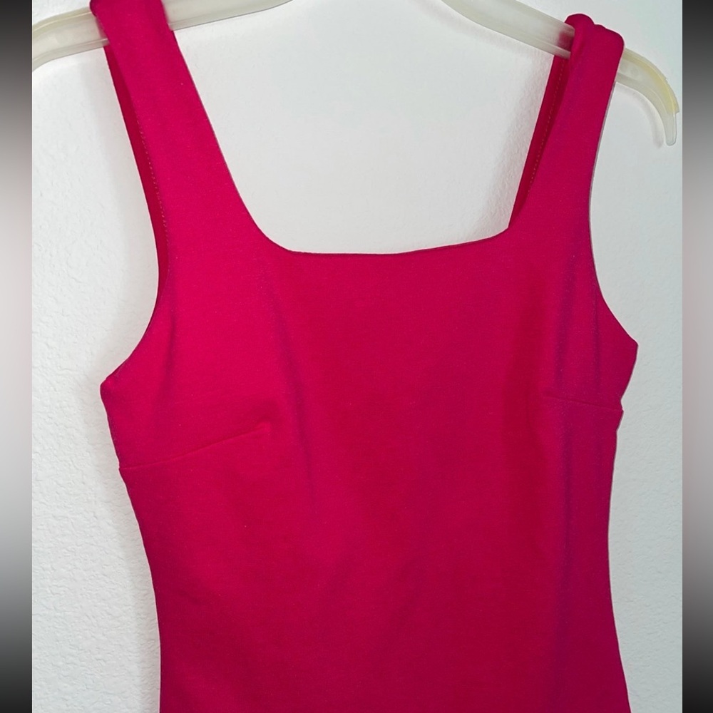 Pink midi dress